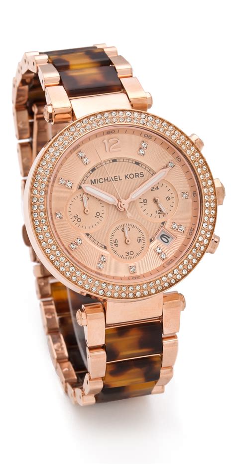 rose gols tortoise michael kors watch|Michael Kors mini rose gold.